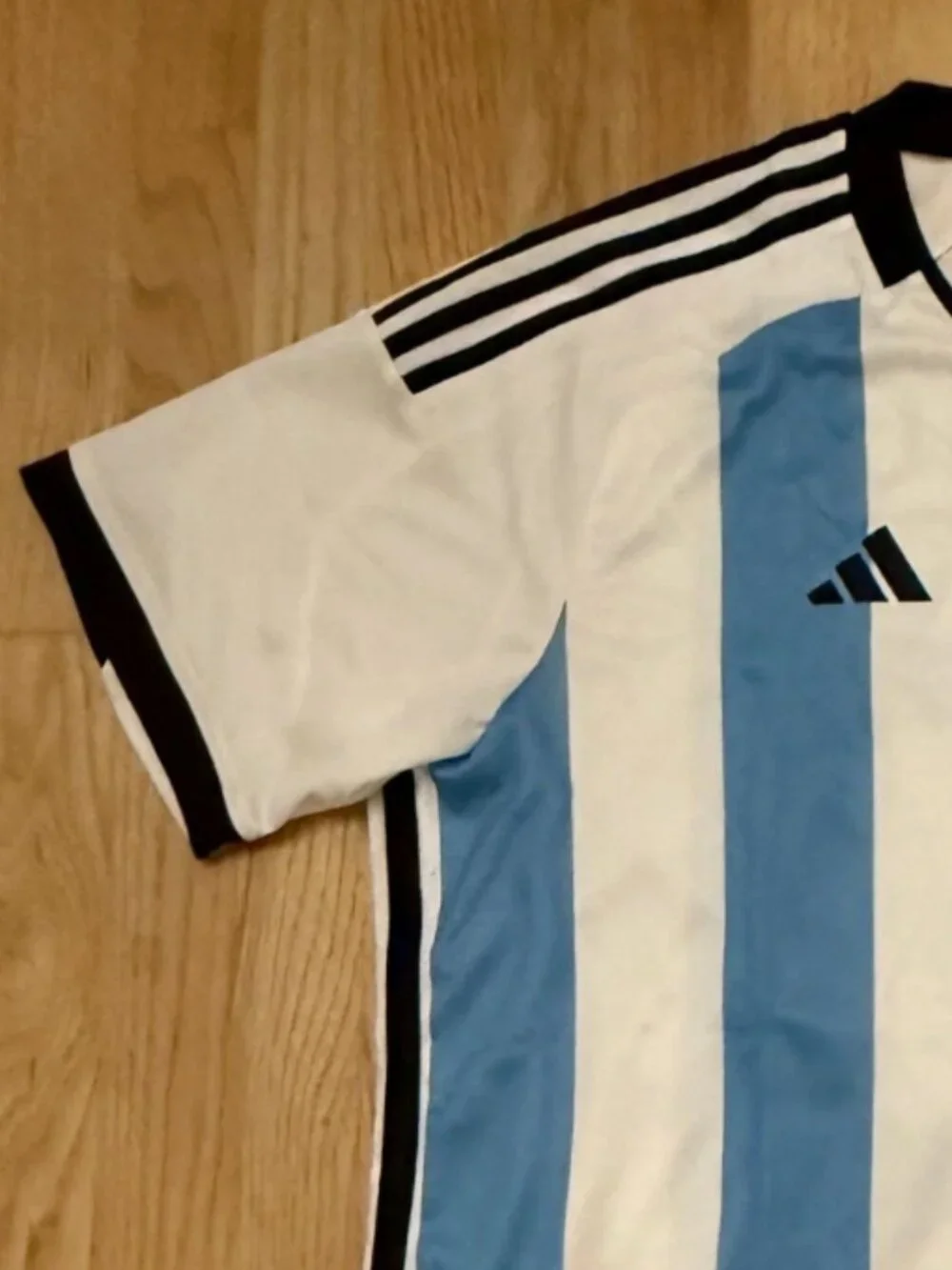 Authentic 2022 Messi Home Jersey World Cup Champs Argentina 2 Stars HF2158 XXL